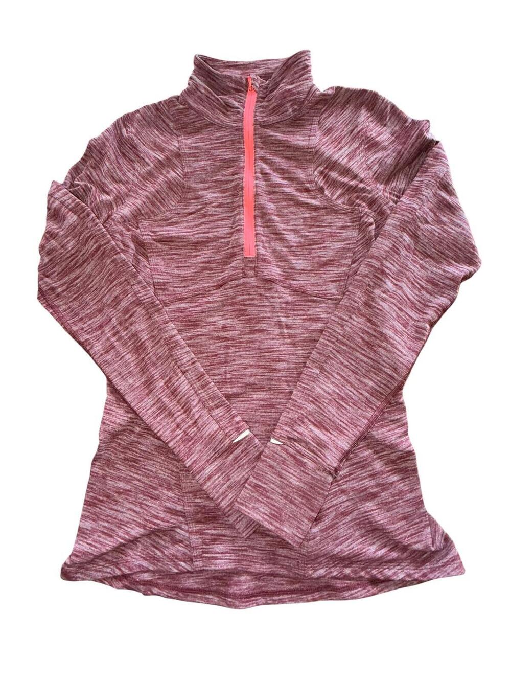 Title: Lululemon Womens Define Half Zip Pullover Size 6 Pink Space Dye